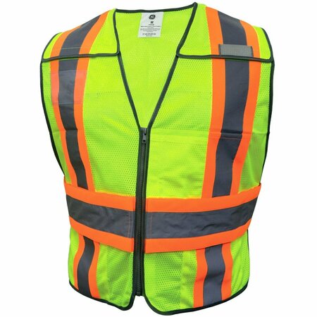 GE Green 5 POINT Breakaway Safety Vest, 5 Pockets, M GV084GM